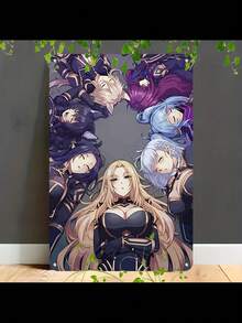 2D Flat, 1pc The Eminence In Shadow Anime Poster - 2D Flat Metal Wall Art Sign With 6 Main Characters, Durable Aluminum IndoorOutdoor Decoration For Home, Office, Cafe - Perfect Gift For Anime Fans (Ha - Hoạt hình - Xem 1