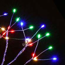 Lámpara De Noche Árbol Bonsái De 108 Luz Led Con Botón Táctil Decoración Interior y Mesa - Multicolor - Ver 2
