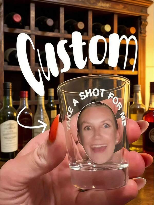 Customized Photo Glass Cup, Photo Wine Glass, Personalized Wine Glass, Customized Birthday Wine Glass, Personalized Photo Wine Glass, Multi-Functional, Funny Party Wine Glass, Party Gift, Bride & Groom, Sisters' Trip, Bachelor Party Gift, Warm Atmosphere, Autumn Home Decor