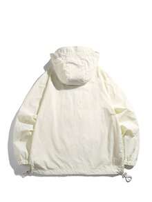 女士轻薄冰丝外套，夏季轻薄速干户外运动连帽衫，适合度假、徒步、钓鱼、骑行 - 杏色 - 查看 4