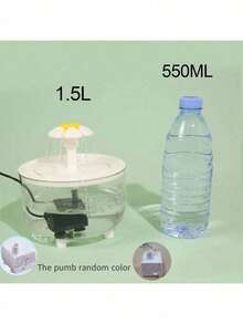 1500ml/50.72oz USB Powered Cat Water Fountain - Semi-Transparent, Automatic Circulation Pet Drinking Fountain, Adjustable Flow Rate & Filter Cotton, Suitable For Cats And Dogs - Multicolor - View 13