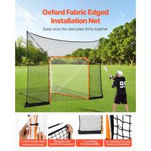 Hockey And Lacrosse Goal Backstop, 12x9 Ft Lacrosse Net With Extended Coverage, Quick Easy Setup Complete Accessories Training Net, Backyard Lacrosse Equipment, For Youth Adult (NET ONLY) - 12x9 Feet-modular/Splice Type - View 3