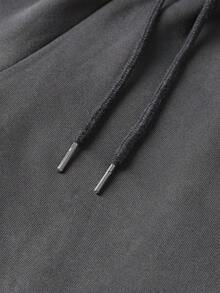 Camvyn Men's Casual Drawstring Loose Sweatpants, Versatile For Autumn - Dark Grey - View 4