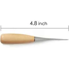 Fdit 12 Herramientas para Manualidades de Cuero, Juego de Agujas de Coser de Cuero, Cordón de Hilo Encerado, Dedal de Punzón para Tapicería, Abrigos, Tiendas de Campaña, Pieles y - 1 - Ver 5