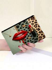 Túi đựng mỹ phẩm du lịch thời trang với họa tiết trang điểm - Túi nhỏ gọn, có khóa kéo, thích hợp đựng mỹ phẩm, đồ dùng vệ sinh cá nhân và văn phòng phẩm, dễ lau chùi, món quà lý tưởng cho phái nữ và những người yêu thích trang điểm. Túi đựng mỹ phẩm, túi sắp xếp đồ trang điểm, túi đựng đồ dùng vệ sinh cá nhân khi đi du lịch. - Nhiều màu - Xem 4