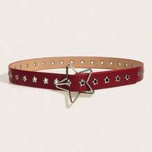 1pc Women's Versatile Star Hollow Design Waist Belt, Suitable For Street, Halloween, Summer, School, Autumn, Halloween And Other Occasions - Multicolor - View 6