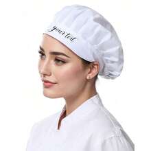 Customized Text Baker/Chef Hat, Adjustable Personalized Name Chef Hat, Professional Chef Hat, Baking Enthusiast Chef Hat Gift, Chef Gift - A - View 5
