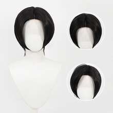 Black Wig, 12 Inch Synthetic Lace Front Wigs, Ready To Wear Pre-Toned Straight Hair Wig Midle Part Blonde Wigs Beginner Friendly Suitable For Daily Party Wear Synthetic Heat-Resistant Long Straight Wig - Multicolor - View 2