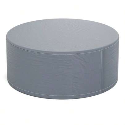 Round Hot Tub Cover, Waterproof Round Pool Cover, Heavy-Duty 420D Oxford Fabric Swimming Pool Cover With Drawstring, Foldable Dustproof Hot Tub Cover Protector