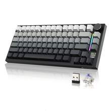 ATTACK SHARK X820Ultra 75% 无线机械游戏键盘，支持热插拔轴体，垫片式安装设计，RGB 背光，蓝牙/2.4G/有线连接，可自定义，配备智能 TFT 显示屏和旋钮，QMK 固件 - 彩色 - 查看 17