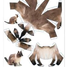 2026 New 20 Animal 3D Origami Model Kit - Student Creative Printable Handmade Paper Art (Cat/Dog/Pig Etc.), Desktop Pet Modeling Set, Cute Handmade Gift - Holiday Gift, Creative Surprise, Perfect Gift - Multicolor - View 6