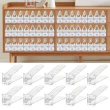Shoe Slots Organizer24PACK Shoe Stackers Shoe Rack Holder 50% Space Saver Double Layer Stack Shoe Racks For Closet Organization Transparent - 12 Pack - View 3