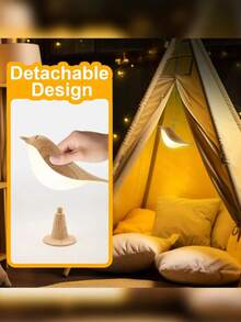 Luz nocturna en forma de urraca y pájaro, talla L, diseño creativo, adecuada para dormitorio, habitación, escritorio, sala de estar, estudio, regalo, luz decorativa novedosa, decoración de mesita de noche, regulador táctil de 3 temperaturas de color, luz ambiental nocturna - Luz nocturna de pájaro - Ver 8