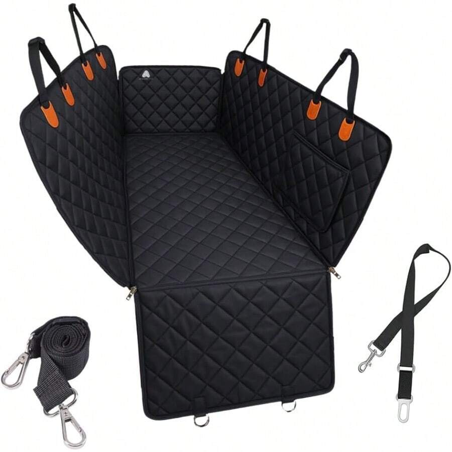 Dog Car Seat Cover Heavy Duty 4 Layer Seat Cover Hammok 600D, Non-Slip, ScratchProof, Waterproof, Universal Fit For Cars, Trucks & SUVs, Protects Against Spills, Dirt & Damage - Default - View 1