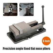 6 Inch Accurate Lock Precision Vise Lock Vice Milling Drilling Machine Clamp - Flat Mouth - View 2