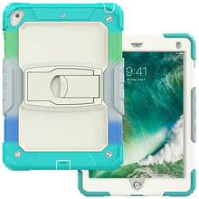 适用于 iPad (A16) 第 11 代/Air11/Air13 M3 (2025) 第 9/8/7 代 (2021/2020/2019) 的重型防震保护壳，坚固耐用的硬壳保护套，内置支架，适用于 10.2 英寸 iPad 2021/2020/2019。 - 迷彩淺藍 - 查看 15