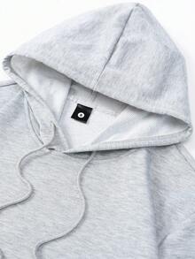 Men's Lightweight Breathable Sweatshirt Sweatshirt With Drawstring Hood And Front Pocket, Suitable For All Seasons. The Sweatshirt Features Fun Retro Patterns Including Various Letters And Baseball Designs. - Black - View 3