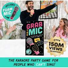 Interactive Music Toy & Board Game: Lucky Egg Family Karaoke With Foam Mic & 125 Bad Lyric Cards, 2-10 Players Party Game For Kids 8+, Perfect Interactive Gift For Festivals & Family Fun - A - Xem 10