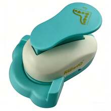 1pc Triangle Flower Pattern Green Paper Punch, 13.4x9.8x6.5cm Plastic Craft Tool For Making Cards, Scrapbooking - Multicolor - View 8