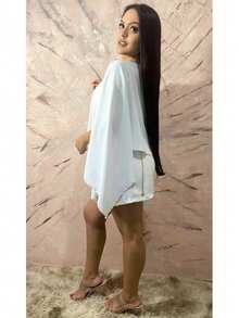 Women's 3-Piece Set, Blouse, Skort And Top In Duna Casual - White - View 4