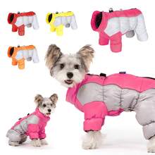 Small Dog Jacket, Warm Dog Coat, Full Body Winter Coat Snow Wear, Small Dog Four-Leg Warm Clothes, Suitable For Small Dogs In Cold Weather - Multicolor - View 4
