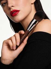 Make Up For Ever Makeup Brush, Brown, Medium Size, Face Brush, Setting Brush, Loose Powder Brush - Brown - View 4