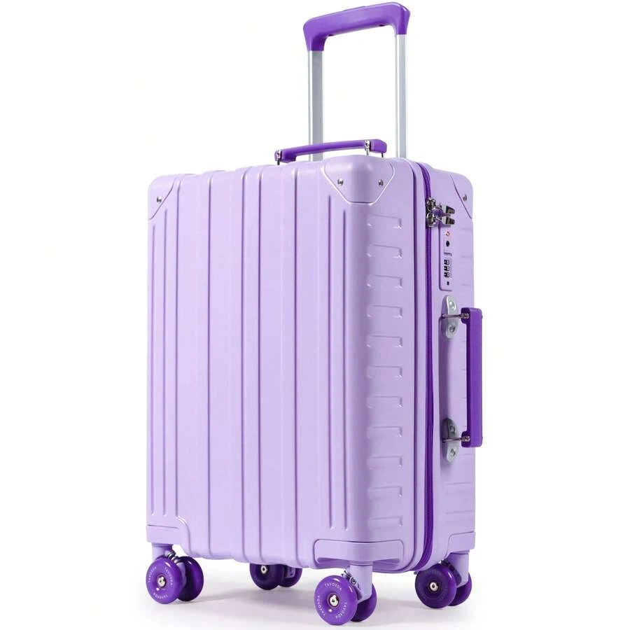 20 Inch Carry On Suitcase, Lightweight PC Hard Shell Travel Luggage Cabin Suitcase With Wheels & TSA Lock Overhead - 20 inch - View 1