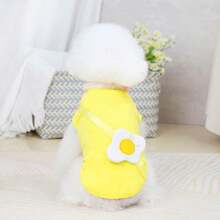 Dog Clothes Spring And Summer Thin Pet Clothing Cat Puppy Summer Clothing Pet Clothes Poached Egg Vest - Orange - View 9