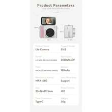 yesido New 2K High-DefinitionCamera Retro Mini Small Digital Camera Campus Camera Photo And Video Recording HD Pixel Without/, Self-Portrait, Photo And Video Recording Support, The Perfect Gift For Family, Teachers And Those Who Will Cherish It - 彩色 - 查看 12