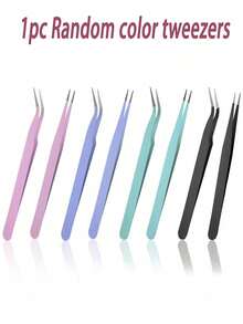 1pc Premium Stainless Steel Eyebrow Tweezers, Hair Removal Pliers, Angled Eyebrow Clip, Hair Removal Clip, Mustache Clip. Ideal For Facial And Intranasal Hair Removal, Suitable For Eyebrows, Fine Hair, Mustache - An Excellent Grooming Tool - Upgraded Version - View 10