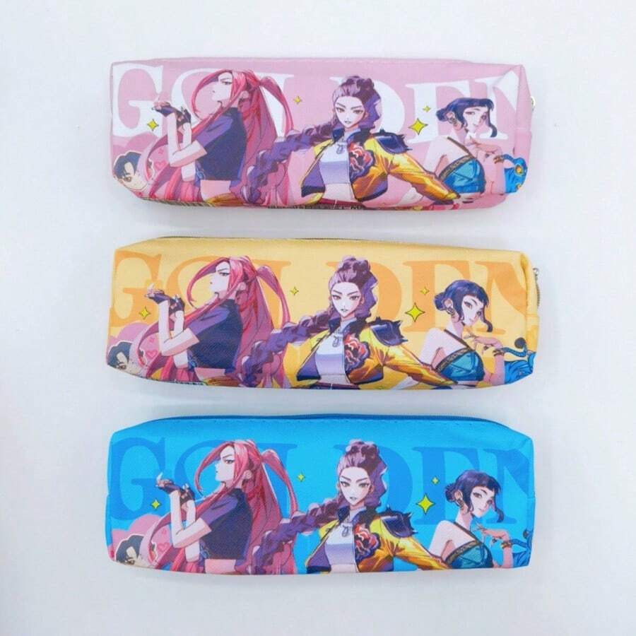 Mattel 女巫猎人铅笔盒，大容量PU单层学生文具袋，铅笔盒，收纳袋 - 彩色 - 查看 1