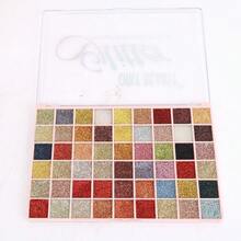 54 Colores de Sombra de Ojos - La Rutina Usual con Maquillaje de Escenario Metálico Brillante, Color Duradero, Una Ocasión Más, Sombra de Ojos Nihong, Brillo Metálico Brillante que No Se Caen del Maquillaje. - 1 paleta de sombras de ojos / 54 colores - Ver 7