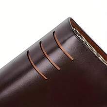 Dual Layer Zipper Clutch Bag, Large Capacity, Multi-Compartment, Fashion Design With Card & Cash Slots, Suitable For Business Travel And Gift - Brown - View 11