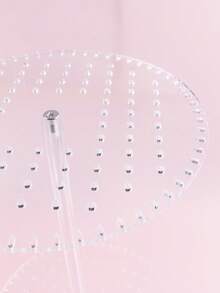 Minimalist Wooden & Plastic Jewelry Storage Box, Earring Organizer Display - Multicolor - View 8