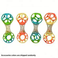 Best Newborn Gift: Soft Grip Ball Rattle - Sensory Development Toy, Enhances Hand Grasping Ability - Multicolor - View 4