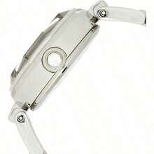 Orient 女士优雅小表盘时尚腕表，奢华镶钻银色金属表带，适合日常佩戴 - 銀色 - 查看 3