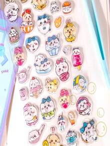 Jikikawa. Embossed Water Stickers For Luggage, Water Cups, Paper Phone Cases, Decorative Stickers For Notebooks And Diaries. Home Decor, Decorations, Party Decorations, Birthday Gifts, Various Holiday Gifts, Fashion Items. Fashion Products. Luxury. Sewing. DIY. Gifts For Friends Or Partners. Graduation Ceremony - Opening Ceremony. Opening Ceremony Gift - Graduation Gift. Party Gift. - Multicolor - View 5