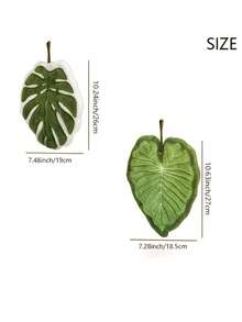 Creative Leaf-Shaped Bathroom Towel | Hangable, Absorbent Microfiber Towel For Bathroom, Dining, Kitchen - Multicolor - View 10