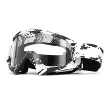 Las más nuevas gafas de motocicleta para hombres, gafas de sol para Motocross, gafas protectoras de  MX MTB, gafas para casco, gafas de esquí para conducir vintage - Lente F-clear - Ver 3