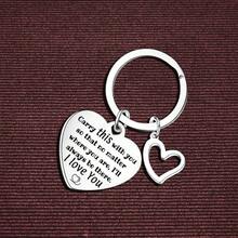 1个情侣钥匙扣，上面写着“我爱你”，送给他的礼物，情人节礼物，送给丈夫/妻子的钥匙扣礼物，送给男朋友/女朋友的礼物，周年纪念日礼物，圣诞节礼物，生日礼物，浪漫礼物 - 銀色 - 查看 3