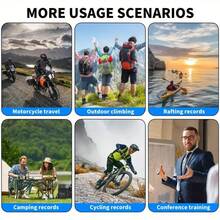 1pc 1080P Full HD Mini-Camera, Portable Digital Video Recorder, With Infrared Night Vision Function, 180-Degree Wide-Angle Lens, Support For TF Card Storage, Support For USB Charging, Equipped With Long-Term Rechargeable Battery, Suitable For All Kinds Of People Shooting Scenes, Outdoor Small Cameras, Suitable For Outdoor Activities Such As Travel And Sports. - Black - View 8
