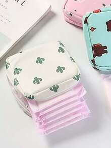 Sanitary Pad Storage Bag, Portable Makeup Lipstick Pouch, Waterproof Menstrual Pad Bag, Coin Purse, For Storing Sanitary Pads, Cosmetics, Suitable For Travel And Daily Use - Multicolor - View 12