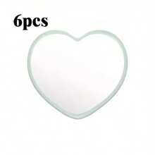 1/3/6/10/20/30/50个装心形便携式口袋镜,现代简约设计,高清画质,迷你化妆镜,学生宿舍适用,女士礼物,粉色-白色-绿色-黑色可选 - A - 查看 16