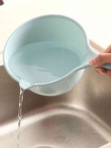 1pc Long Handle Water Scoop For Water Fights, Hair Washing, Rinsing, Bathing, Kitchen Use, Thick Plastic Water Ladle - Multicolor - View 4