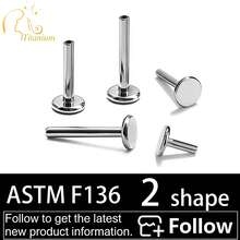5pcs G23 Titanium Alloy Earring Posts, Handpolished, 14K Plated, Anodized, Suitable For Men And Women, Replacement Earring/Lip/Nose Stud Posts - G23 - View 1