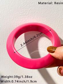 1件奢华镂空花朵手镯，玫瑰粉色多元素串珠设计，适合女性日常佩戴，是送给朋友和母亲的理想珠宝礼物。 - 多色B - 查看 5