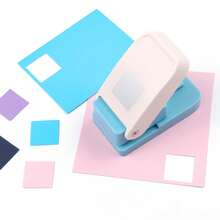 1 Inch Square Hole Punch, Manual Operated Handcraft Hole Puncher Suitable For Paper Art, Scrapbooking, DIY Card Making, Handicrafts - Single Piece - View 4