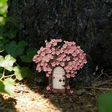 1.0cm Thick Mini Fairy Door Decor Ornament, Fairy Door Shaped, Suitable For Outdoor Garden Yard Lawn, Fantasy Theme Micro Landscape Decor, Outdoor & Garden Supplies, Gardening Ornament (Double-Layer Craft) - JLM021 - View 10