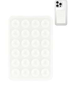 1-3个装硅胶吸盘手机支架，硅胶粘性智能手机支架，防滑吸盘，自拍视频手机配件支架，黑色 - 彩色 - 查看 9