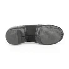 Zapatos de Jazz Deportivos de Poliéster Liso/Zapatos de Baile de Punta Lisa Escolares - Negro - Ver 3